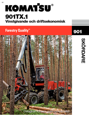 Cosechadoras forestales Komatsu 901 TX