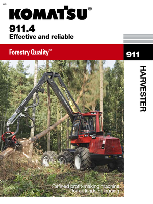 Cosechadoras forestales Komatsu 911.4