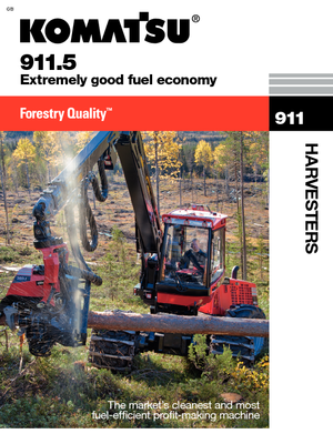 Cosechadoras forestales Komatsu 911.5