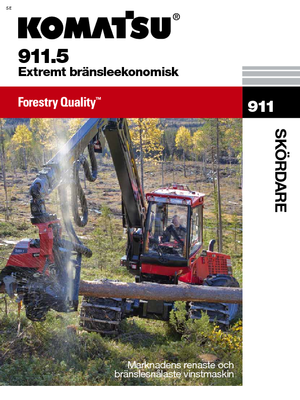 Cosechadoras forestales Komatsu 911.5