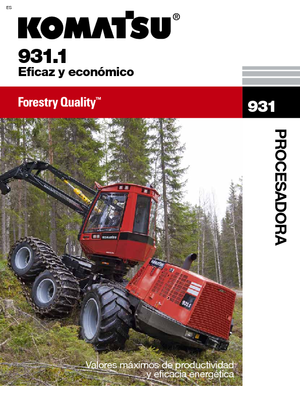 Cosechadoras forestales Komatsu 931.1