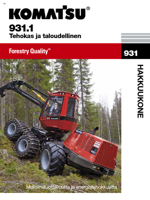 Cosechadoras forestales Komatsu 931.1