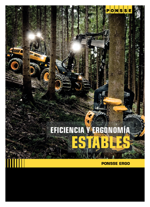 Cosechadoras forestales Ponsse Ergo