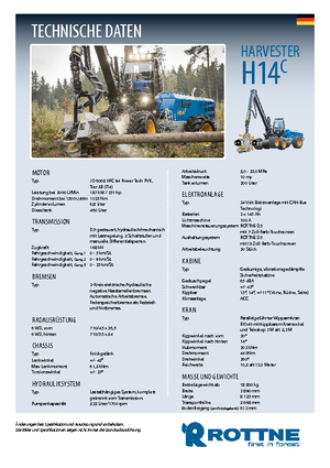 Cosechadoras forestales Rottne H 14 C