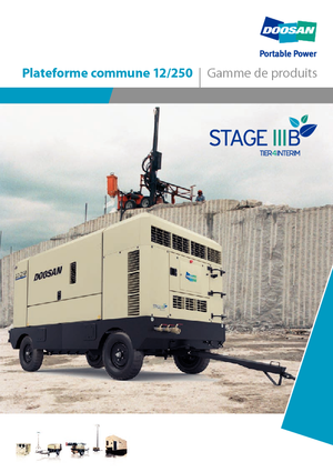 Compresores Portátiles - Diesel, Eléctr., Gasolina Doosan 12/250