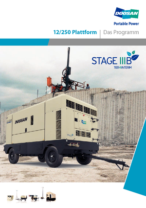 Compresores Portátiles - Diesel, Eléctr., Gasolina Doosan 12/250