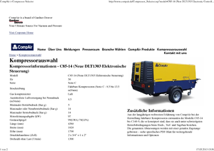 Compresores Portátiles - Diesel, Eléctr., Gasolina CompAir C 85-14