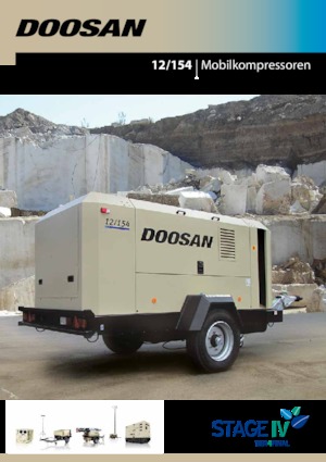 Compresores Portátiles - Diesel, Eléctr., Gasolina Doosan 12/154 