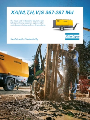 Compresores Portátiles - Diesel, Eléctr., Gasolina Atlas Copco XAMS 367 MD