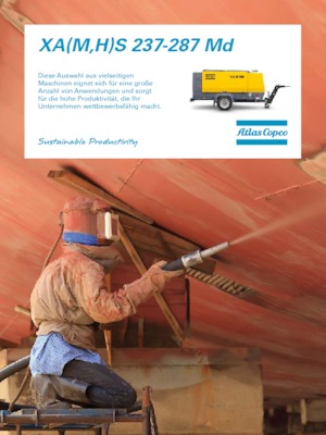 Compresores Portátiles - Diesel, Eléctr., Gasolina Atlas Copco XAMS 287 MD