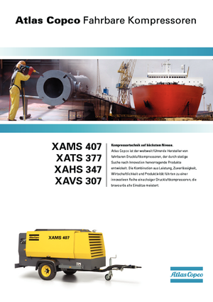 Compresores Portátiles - Diesel, Eléctr., Gasolina Atlas Copco XATS 377 CD