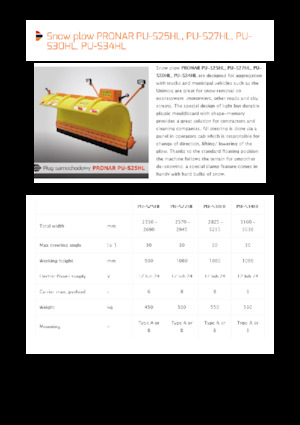 Quitanieves de autopista Pronar PU-S30HL 