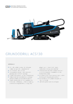 Sistemas de perforación horizontal TRACTO-Technik Grundodrill ACS 130