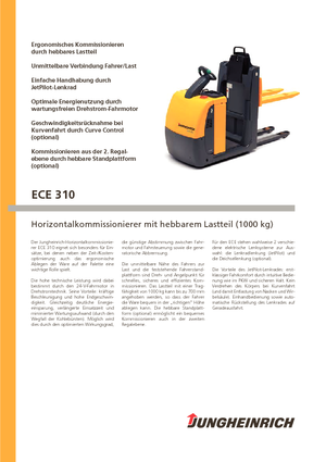 Recolectores de pedidos Jungheinrich ECE 310
