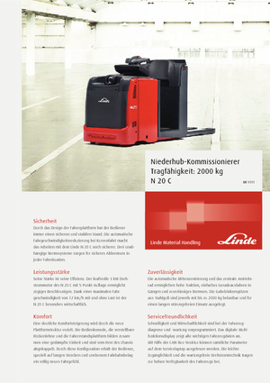 Recolectores de pedidos Linde N20C