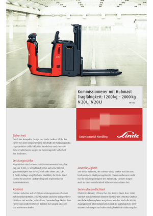 Recolectores de pedidos Linde N20L-i