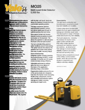 Recolectores de pedidos Yale MO25