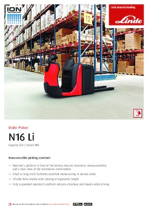 Recolectores de pedidos Linde N16Li