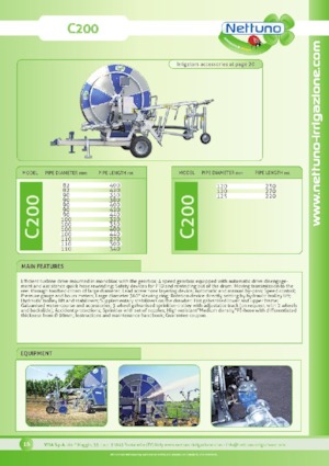Carretes de manguera Nettuno C200 125/220