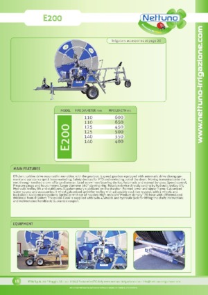 Carretes de manguera Nettuno E200 150/350