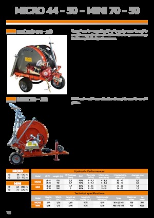 Carretes de manguera IRRIFRANCE Micro 44/122