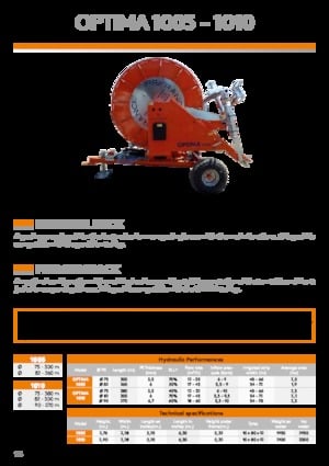 Carretes de manguera IRRIFRANCE Optima 1010 90/270