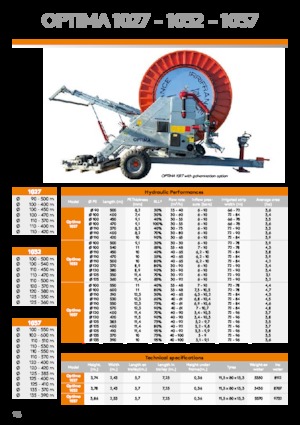 Carretes de manguera IRRIFRANCE Optima 1027 110/420