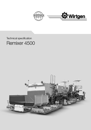 Recicladoras de asfalto/- recicladores calientes Wirtgen RX 4500