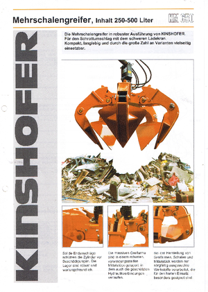 Cucharas hidráulicas múltiples Kinshofer KM 652-5-500