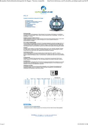 Cucharas hidráulicas múltiples Idrobenne PFO 5/600 P
