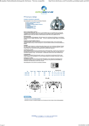 Cucharas hidráulicas múltiples Idrobenne PFO 6/280