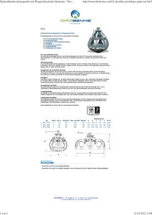 Cucharas hidráulicas múltiples Idrobenne PFV 6/250