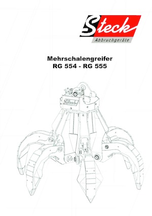 Cucharas hidráulicas múltiples Steck RG 555 D