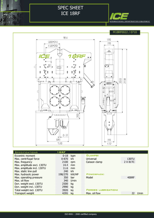 Martillos vibrantes ICE 18 RF