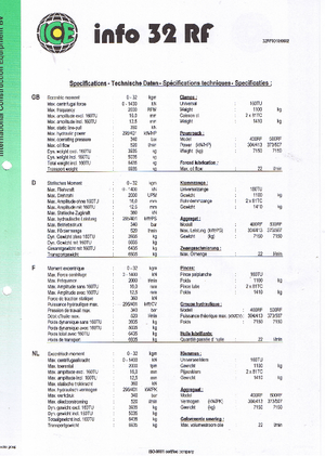 Martillos vibrantes ICE 32 RF
