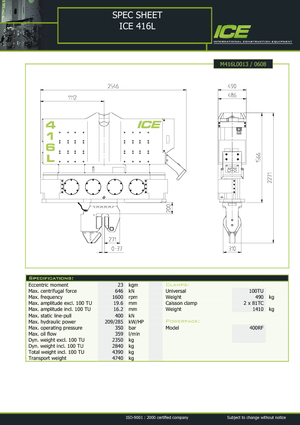 Martillos vibrantes ICE 416 L