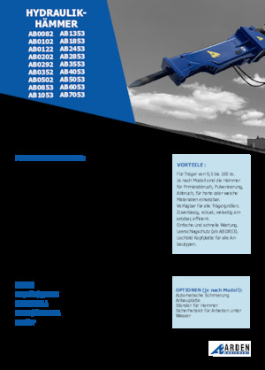 Martillos hidráulicos Arden AB0102