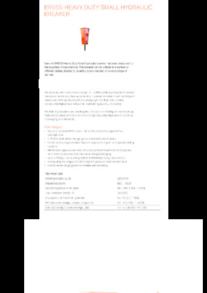 Martillos hidráulicos Sandvik BR555i