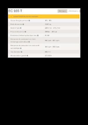 Martillos hidráulicos Epiroc EC 165 T