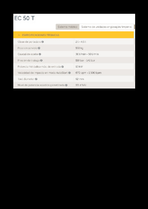 Martillos hidráulicos Epiroc EC 50 T