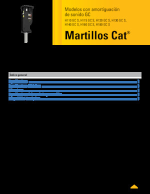Martillos hidráulicos Caterpillar H140GC S 