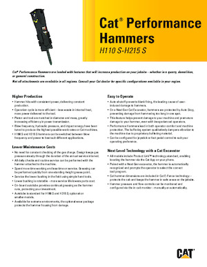 Martillos hidráulicos Caterpillar H120 S