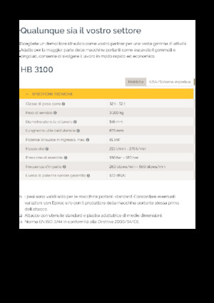 Martillos hidráulicos Epiroc HB 3100