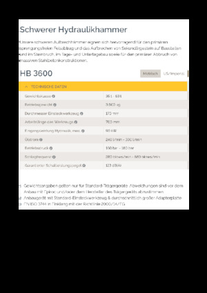 Martillos hidráulicos Epiroc HB 3600