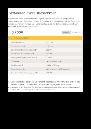 Martillos hidráulicos Epiroc HB 7000