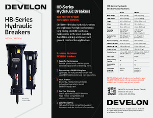 Martillos hidráulicos Develon HB15FH