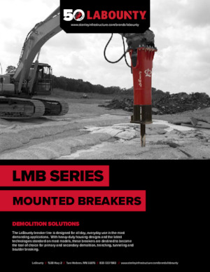 Martillos hidráulicos LaBounty LMB 9580 