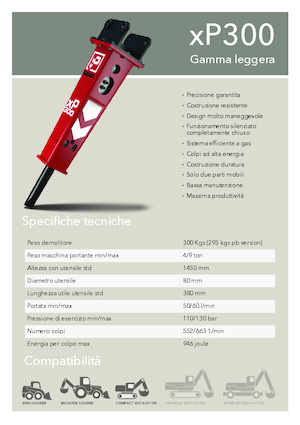 Martillos hidráulicos Promove xP 300