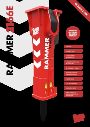 Martillos hidráulicos Rammer 2166E