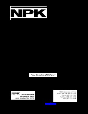 Martillos hidráulicos NPK E 216 B